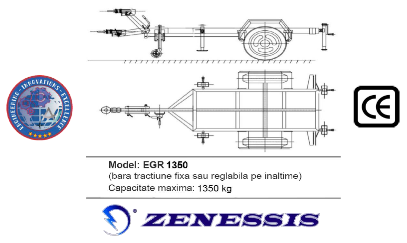 Remorca auto EGR 1350